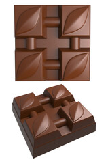 chocolate 3d mold. 3D renderer