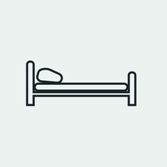Hostel vector icon illustration sign