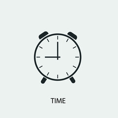 Time vector icon illustration sign