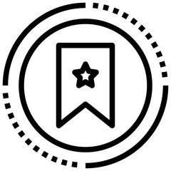 BOOKMARK line icon,linear,,graphic,illustration