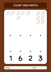 Count and match game with prayer beads. worksheet for preschool kids, kids activity sheet