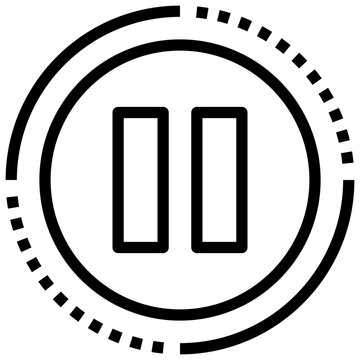 recommend clip art: PAUSE line icon,linear,outline,graphic,illustration