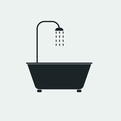 Bathroom vector icon illustration sign