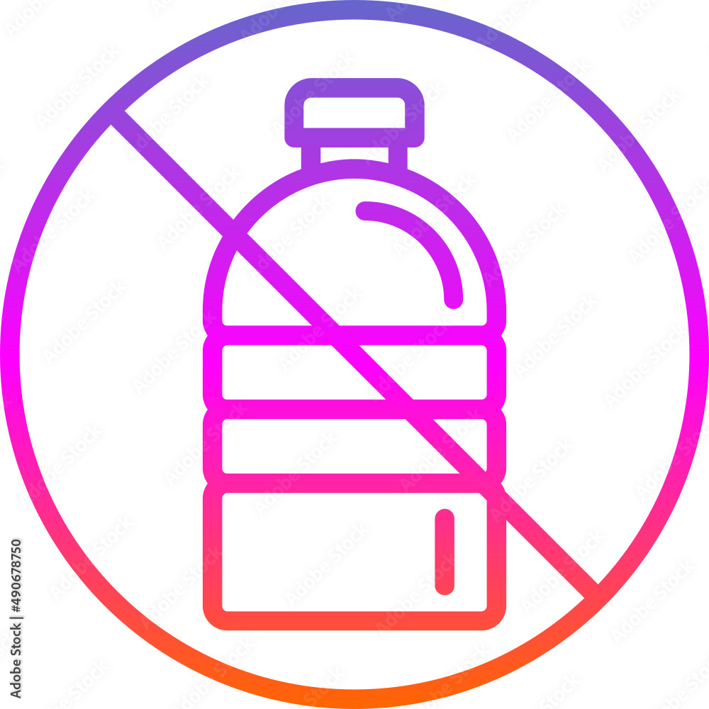 Sticker no drink icon