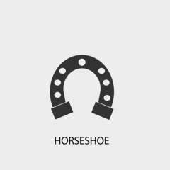 Horseshoe vector icon illustration sign