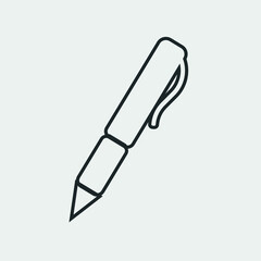 Pen vector icon illustration sign