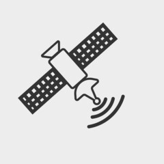 Satellite vector icon illustration sign