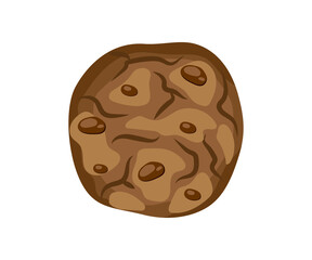 Chocolate cookies vector illustration