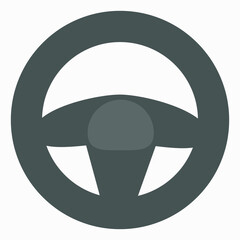 steering wheel on a white background