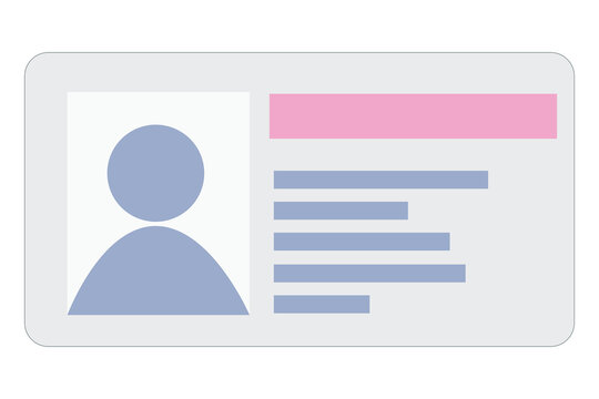 Driver's license on a white background - Powered by Adobe