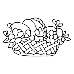 Easter Egg outline design-SVG