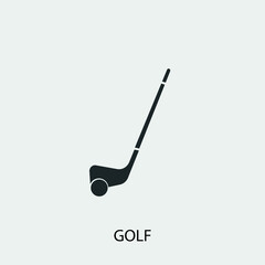 Golf vector icon illustration sign