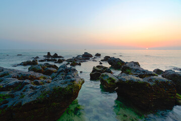 The coast of Weizhou Island in Beihai, Guangxi Province, China