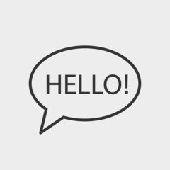 Communication vector icon illustration sign