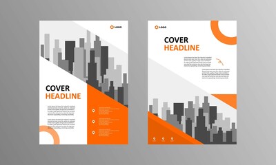 Business Brochure. Flyer Design. Leaflet Template a4. Cover Books and Magazines. Annual Report Vector illustration Important information. Minimalist design
