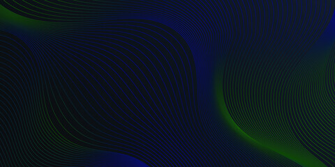 Abstract background of blue and green waves