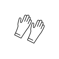 gloves icons symbol vector elements for infographic web