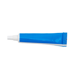 Tube with food paint blue