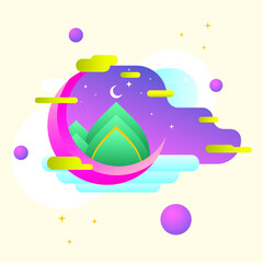 Ramadan kareem, mosque, ramadhan