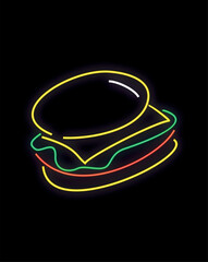 burger neon