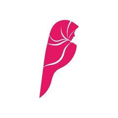 Muslimah hijab logo design hijab logo template vector image and icon