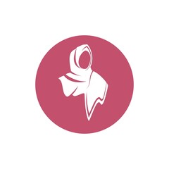 Muslimah hijab logo design hijab logo template vector image and icon