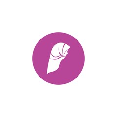 Muslimah hijab logo design hijab logo template vector image and icon