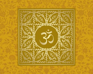 aum syllable , paisley design ,Hinduism , India	