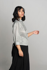 Naklejka premium Fashion Model wearing casual Clothes
