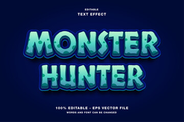 Monster Hunter Game Logo Editable