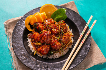fried pork with rice