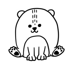 Cute handdrawn dog. Funny doodle puppy. Vector cute cartoon illustration