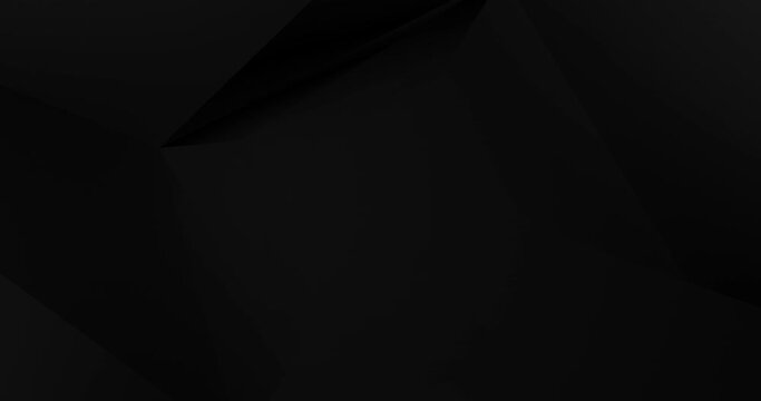 3d elegant black grey seamless looped gradient abstract animated background. Black Friday Sale texture. Blank minimal polygonal BG. Business video presentation, birthday party backdrop. Diamond shaped