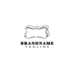 unique frame logo cartoon icon design template black isolated vector illustration