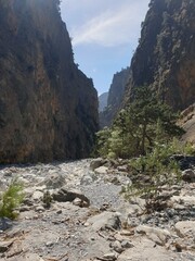 Canyon Samariaschlucht in Griechenland Kreta