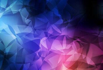 Obraz premium Dark Blue, Red vector polygon abstract layout.