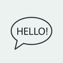 Communication vector icon illustration sign