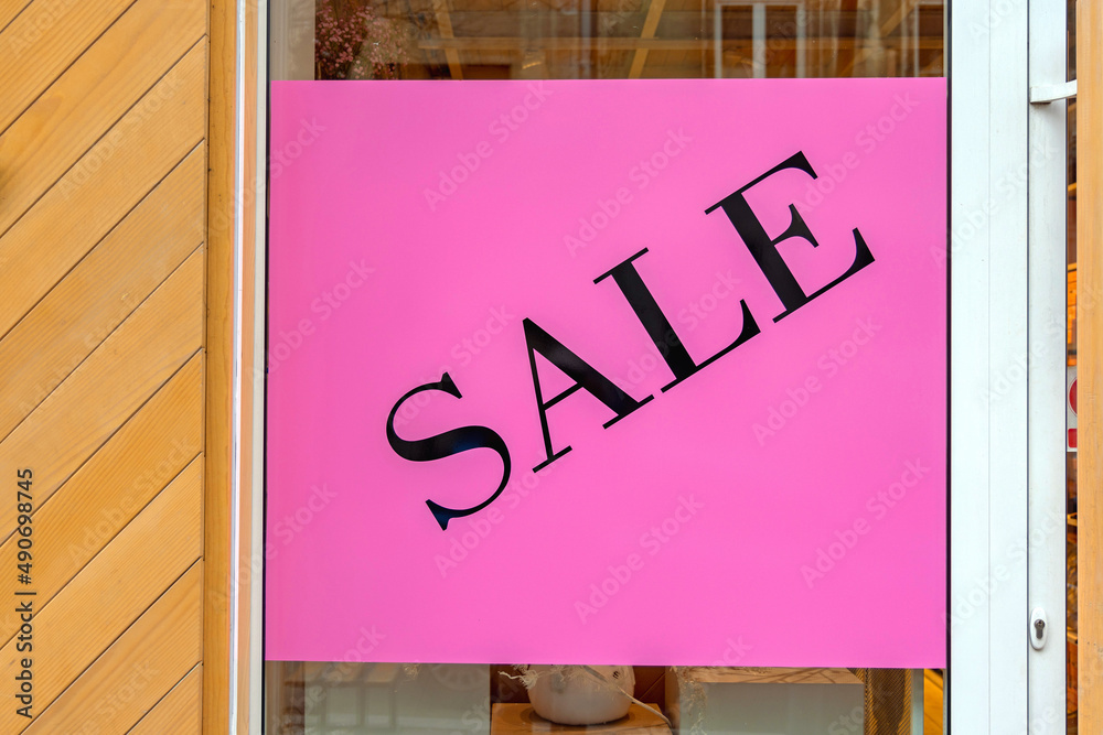 Poster pink sign sale