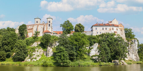 Fototapeta na wymiar Tyniec, Poland - founded in 1044 few kilometers from Krakow, on the right bank of the Vistula river, the Tyniec Benedictine abbey is one of the most peaceful spots in Lesser Poland