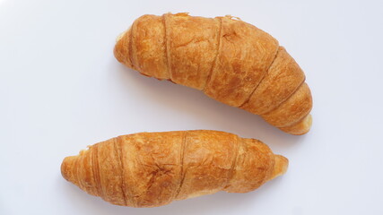 croissants on a white background