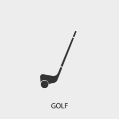 Golf vector icon illustration sign