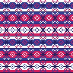 Christmas Fair Isle Seamless Pattern Design
