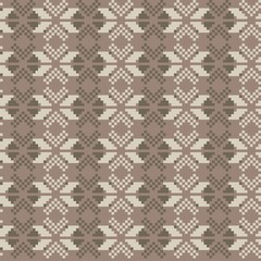 Christmas Fair Isle Seamless Pattern Design