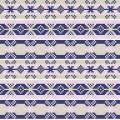 Christmas Fair Isle Seamless Pattern Design