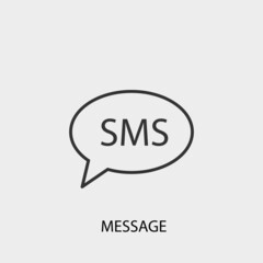 Message vector icon illustration sign