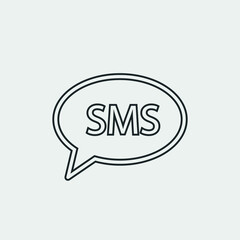 Message vector icon illustration sign