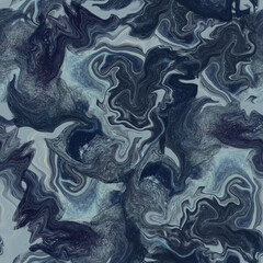 Seamless marble patterns. Smooth flows, stone imitation, natural stone cut, flowing shapes fluid art, alcohol ink. seamless patterns for surface design. Marine, natural design.