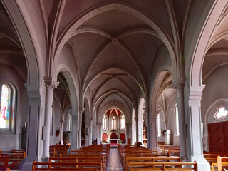 Frankreich - Lit-et-Mixe - Eglise Notre-Dame de Lit - Innenansicht