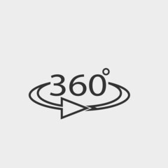 Rotation vector icon illustration sign