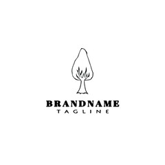 tree logo icon design template black isolated vector illustration